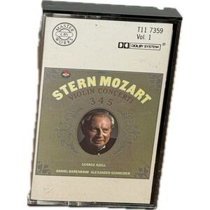 Stern Mozart‎ Violin Concerti Cassette